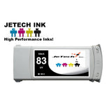 InXave HP83 compatible UV ink cartridge C4940a Black JeTechInk