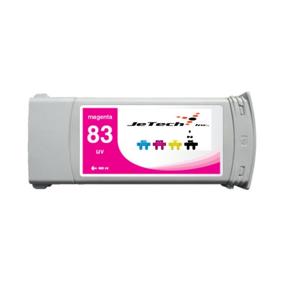 InXave HP83 compatible UV ink cartridge C4942a Magenta